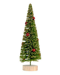 Mini Arvore de Natal 24cm Pinheiro Bola Vermelha Decoracao Natalina Premium Enfeite