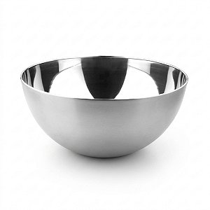 Bowl Em Aço Inox Polido Tigela Multiuso 9 cm Preparo Cozinha Completa Funcional