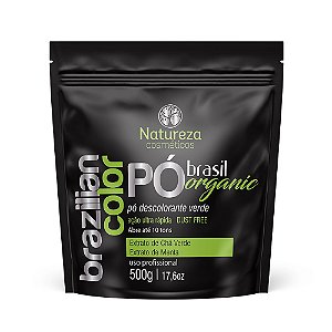 PÓ  ORGÂNICO VERDE  500G -  NATUREZA COSMÉTICOS.