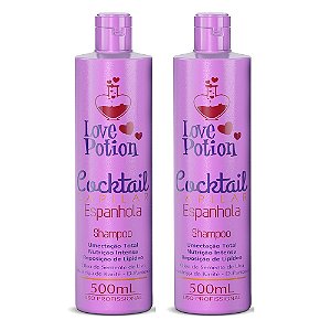 2 Shampoos 500ml - Cocktail Espanhola - Love Potion