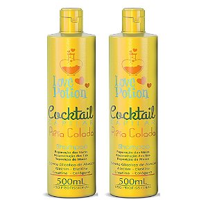 2 Shampoos - Cocktail Piña Colada - Love Potion