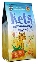 Granulado (Areia) higiênica para gatos Kets 4kg - Alfa pet