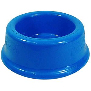 Comedouro Plástico Furacão Pet 600ml Azul Marinho