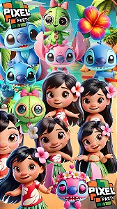 Kit Digital Lilo e Stitch 3D