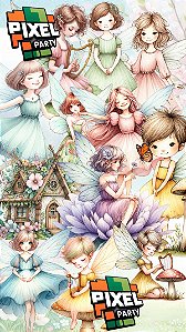 Kit Digital Fadas aquarela