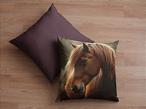 Capa de Almofada Cavalo 45x45cm