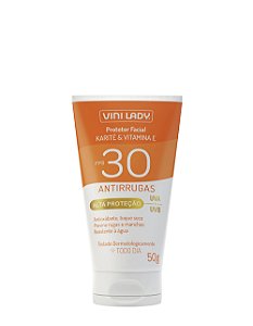 Protetor Solar Facial Antirrugas FPS 30 50g