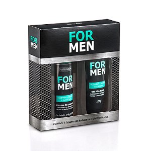 Kit For Men Espuma de Barbear + Gel Pós Barba