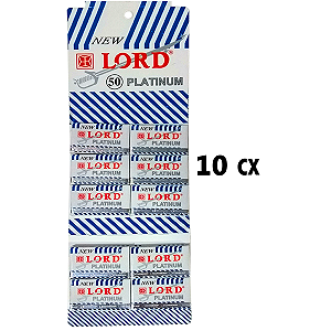 Lâminas De Barbear New Lord Branca Platinum 50un Atacado