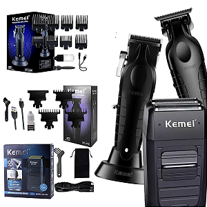 Máquina Kemei Km2296 Corte Km 2299 Acabamento Km 1102
