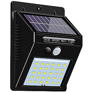 Arandela Recarregavel Solar Sensor 30led Lky0030-2 Luatek