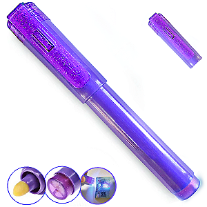 Caneta Testador De Dinheiro Nota Falsa Money Teste Detector roxo