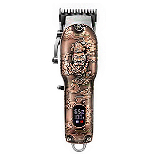 Maquina Kemei Profissional S/fio Com Display Led 3705