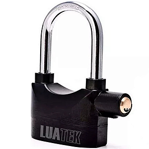 Cadeado Alarme Sonoro Anti-furto Comércio Haste Longa preto