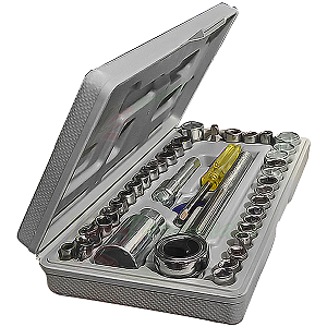 Combo Conjunto De Chaves Canhão Facil D Usar 40pç Lwj-138