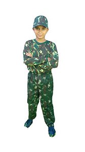 Calça Militar Camuflada Infantil Exército