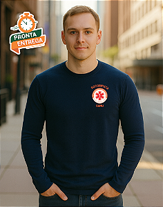 Camiseta Manga Longa Socorrista Samu