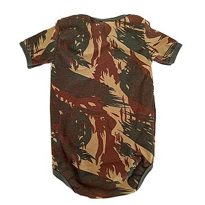 Body Infantil Camuflado Exército - 100% Algodão