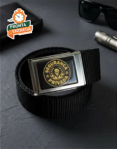 Cinto Tático Para Segurança Privada - Resinado Preto