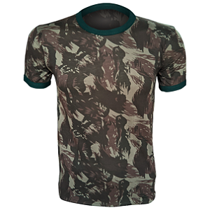 Camiseta  Camuflada Militar Exército Ar Livre -  Malha Fria