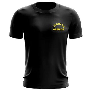 Uniforme Escolta Armada Segurança Camiseta Malha Dry Fit