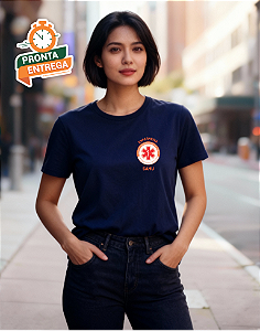 Camiseta Tradicional Enfermeira SAMU - Uniforme Profissional