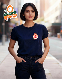 Camiseta Baby Look Médica SAMU