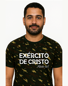 Camiseta Camuflada Tradicional Exército de Cristo