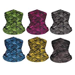 Bandana Camuflada Militar Colorida Ciclismo Proteção Uv50+