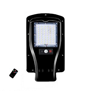 Luminária LED Pública Solar 30w 60 Leds Auto Recarregável