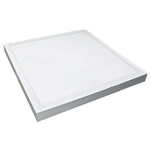 Luminária Plafon 40x40 42w LED Sobrepor Branco Frio 6000k