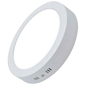 Luminária Plafon 25w LED Sobrepor Branco Quente 3000K