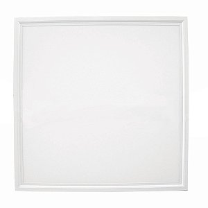 Luminária Plafon 60x60 48W LED Embutir Branco Frio 6000k Borda Branca