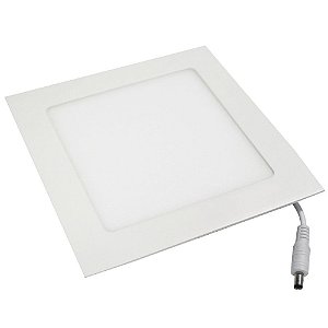 Luminária Plafon 12w LED Embutir Branco Quente 3000K