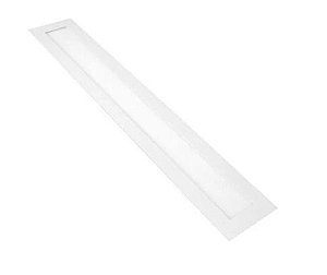 Luminária Plafon 10x60 18w LED Embutir Branco Frio 6000k Borda Branca