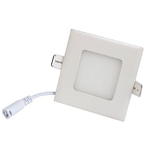 Luminária Plafon 3w LED Embutir Branco Frio 6000k