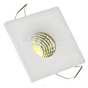 Mini Spot LED COB 3W Embutir Quadrado