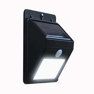 Balizador Arandela Led Solar C/ Sensor De Presença Parede