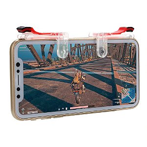 Gatilho Para Celular Controle Preto Pubg/free Fire L1 R1 10p