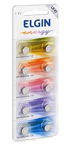 Pilha Bateria Botao LR41 1.5V Cartela 10UN ELGIN