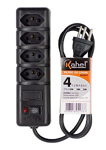Filtro Linha 4 Tomadas Bivolt Kahel