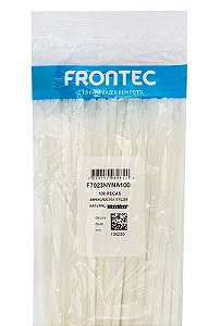 Abraçadeira NYLON 3,7 X 151MM Branca Frontec 100UN