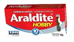 Adesivo Epoxi HOBBY 16GR 10 Minutos Araldite Tekbond