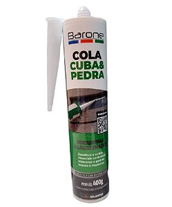 Adesivo Selante Cola Cuba e Pedra Cinza 400G Barone 25992