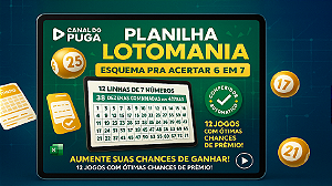 Planilha Lotomania - Esquema pra Acertar 6 em 7