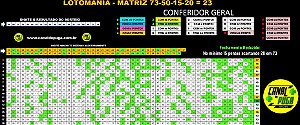 Planilha Lotomania - Fechamento 73 Dezenas em Apenas 23 Jogos