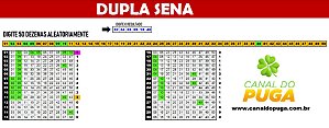 Planilha Dupla Sena - Esquema 50 Dezenas com Redução e Fechamento