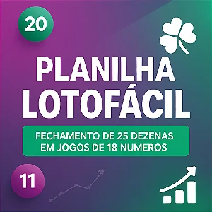 Planilha Lotofacil | Fechamento de 25 Dezenas em Jogos de 18 Numeros