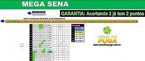 Planilha Mega Sena - 60 Dezenas Combinadas em Jogos de 8 Números