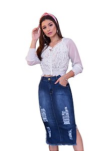 saias e vestidos jeans